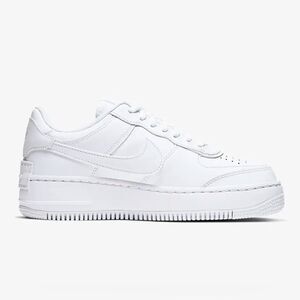 NIKE af1 Air Force one shadow white lace up platform shoes sneakers women’s 8.5